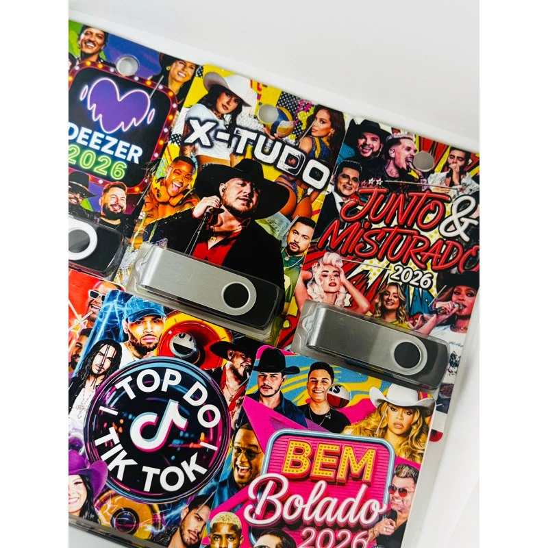 PENDRIVE +700 MUSICAS POR UNIDADE - ESCOLHA SEU ESTILO,  COM MUSICAS PARA CARRO VARIADAS. - detalhe
