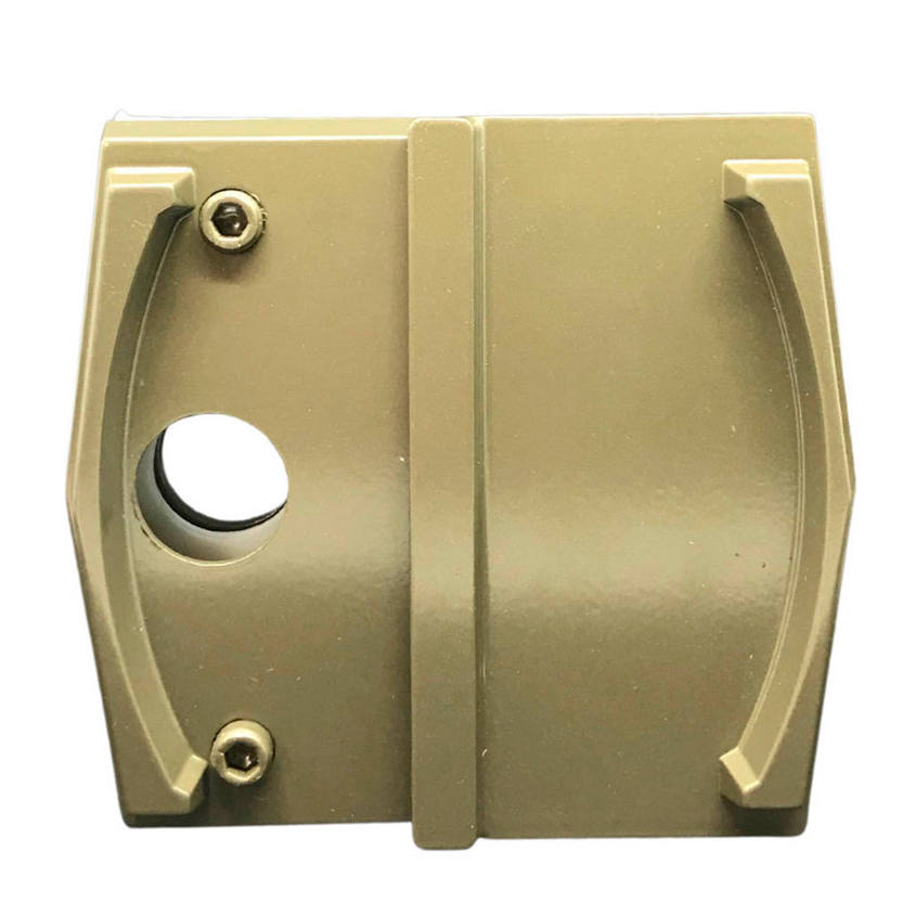 Kit Para Porta De Correr Blindex Sem Miolo Metal Bronze Kit 09A