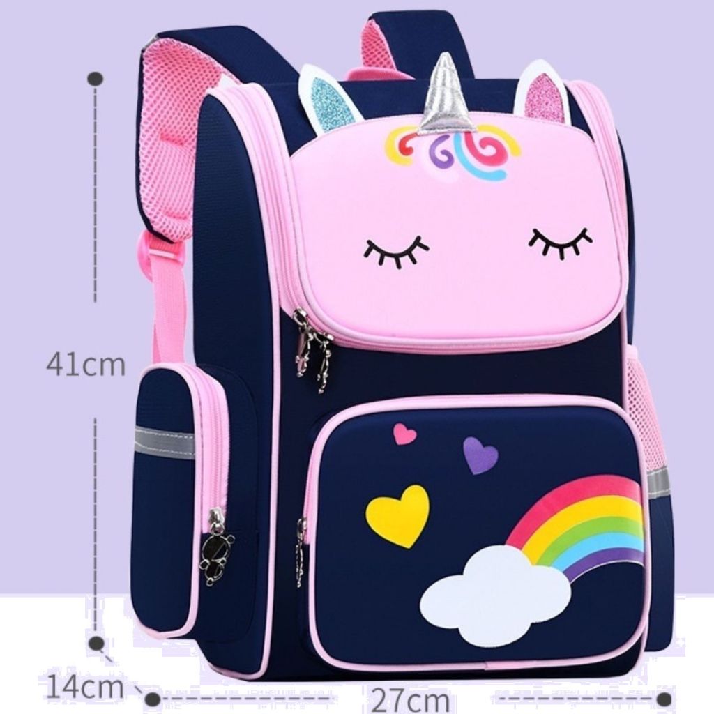 Mochila Escolar Infantil Mochila De Unicórnio Com Bolsa De Lápis · foto 2