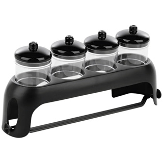 Porta Condimentos Com 4 Potes E Papel Toalha Fácil Rolamento em Oferta na Shopee