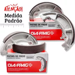 Par Lonas de Freio P/ Dafra Zig 50 / Super 50 Diafrag