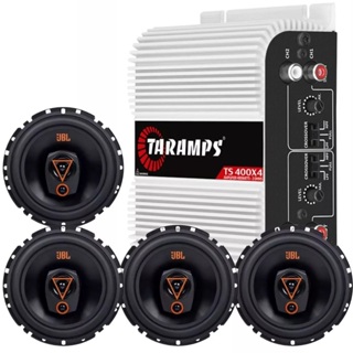 Kit 4 Alto Falantes 6" JBL 6TRMS80 80 Watts + Amplificador Taramps TS400x4 Som Automotivo em Oferta na Shopee