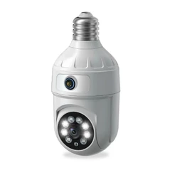 Câmera de Segurança IP Wi-fi Branco Full HD com Lente Dupla e Visão Noturna - com App ICSEE