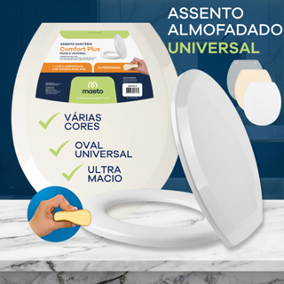 Assento Sanitário Almofadado Plus Deca Celite Incepa Universal Oval Confortável e Resistente 6LPF em Oferta na Shopee