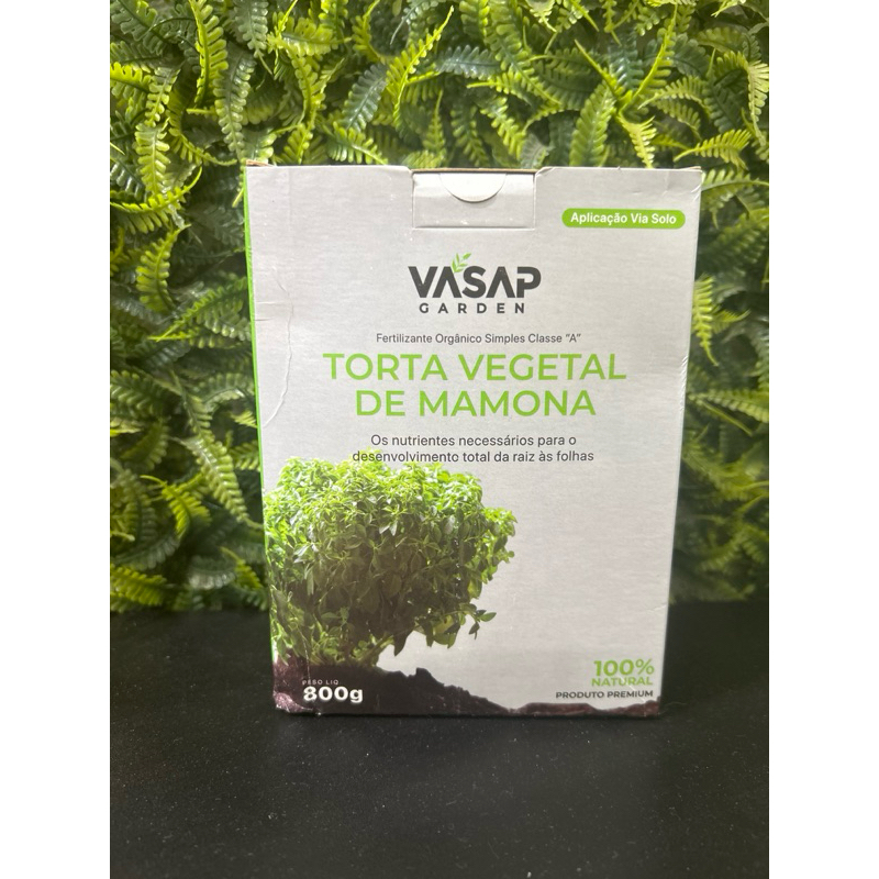 Torta vegetal de Mamona 100% Natural Orgânico 800 Fertilizante Orgânico "Classe A"