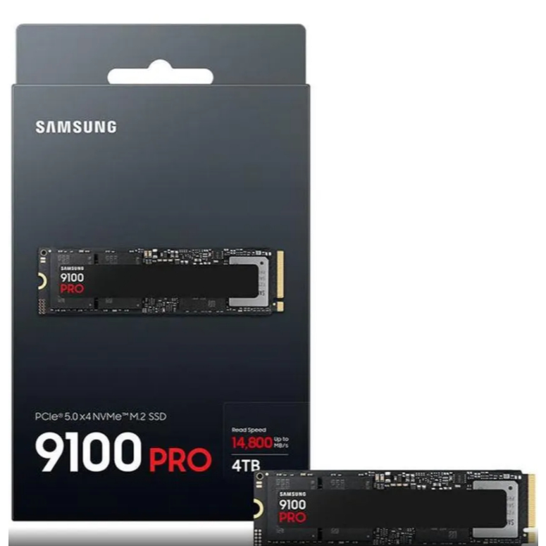 SSD SAMSUNG 9100 PRO 4TB NVME GEN5 X4 14800MB/s 13400MB/s