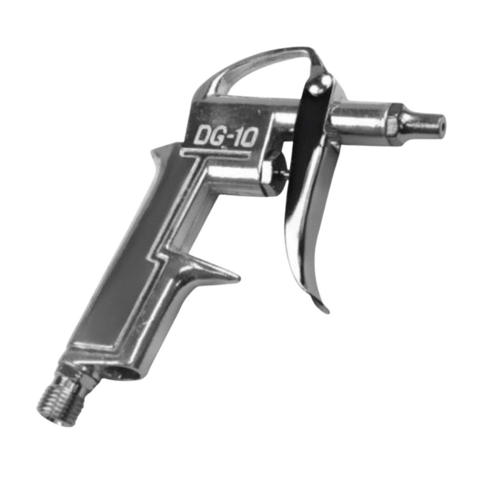 Pistola Bico de ar comprimido  metálica 1/4" para limpeza com 1 bico curto