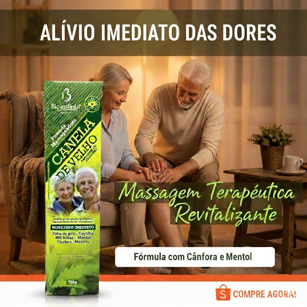 Kit Pomada Canela de Velho 150g | Chega de Dor e Desconforto | Alívio Rápido para Articulações | Original Bio Instinto