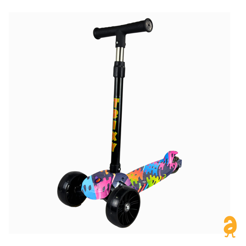 Patinete Infantil Dobrável 3 Rodas Luz  Led Trixy Maxi Toys em Oferta na Shopee