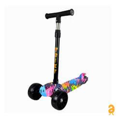 Patinete Infantil Dobrável 3 Rodas Luz Led Trixy Maxi Toys