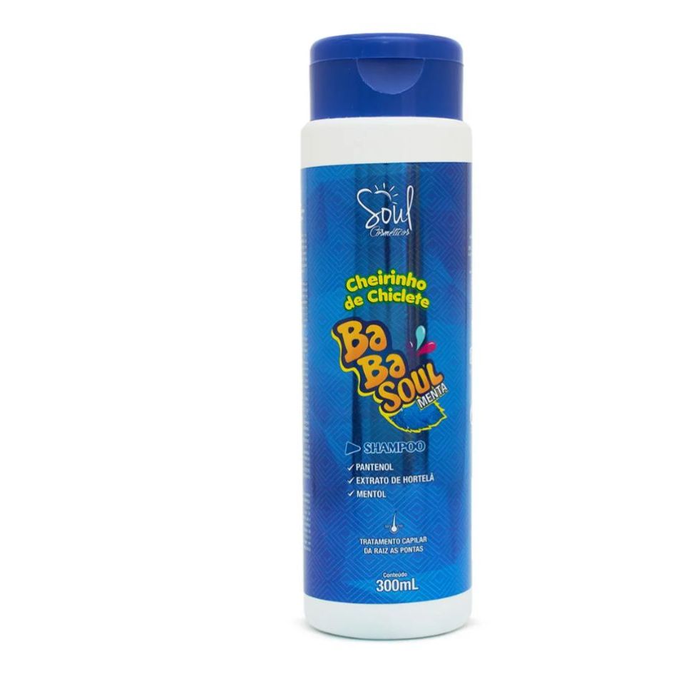 Soul Cosmeticos Shampoo Capilar Cheirinho de Chiclete Menta 300Ml