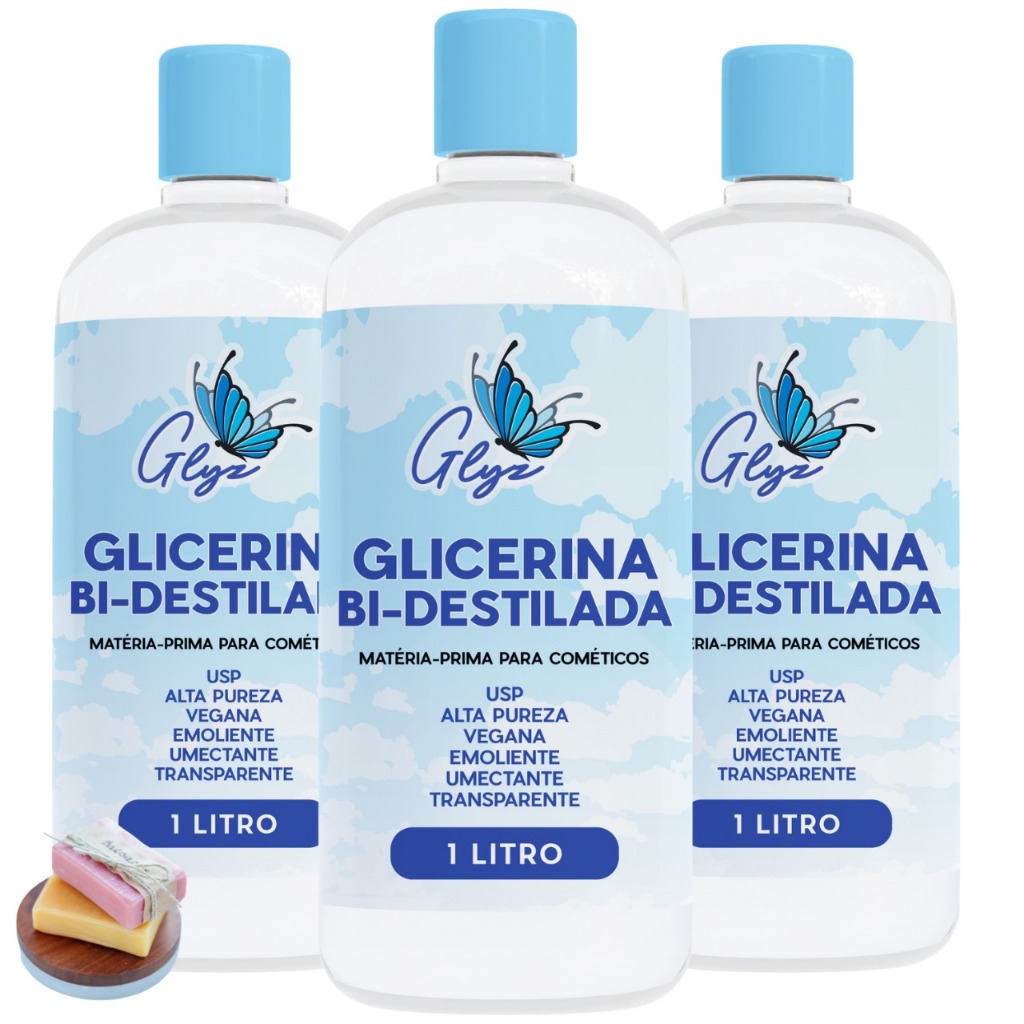 Glicerina Vegetal Bi-Destilada Ideal para Produtos de Higiene – Restaura e Nutre a Pele