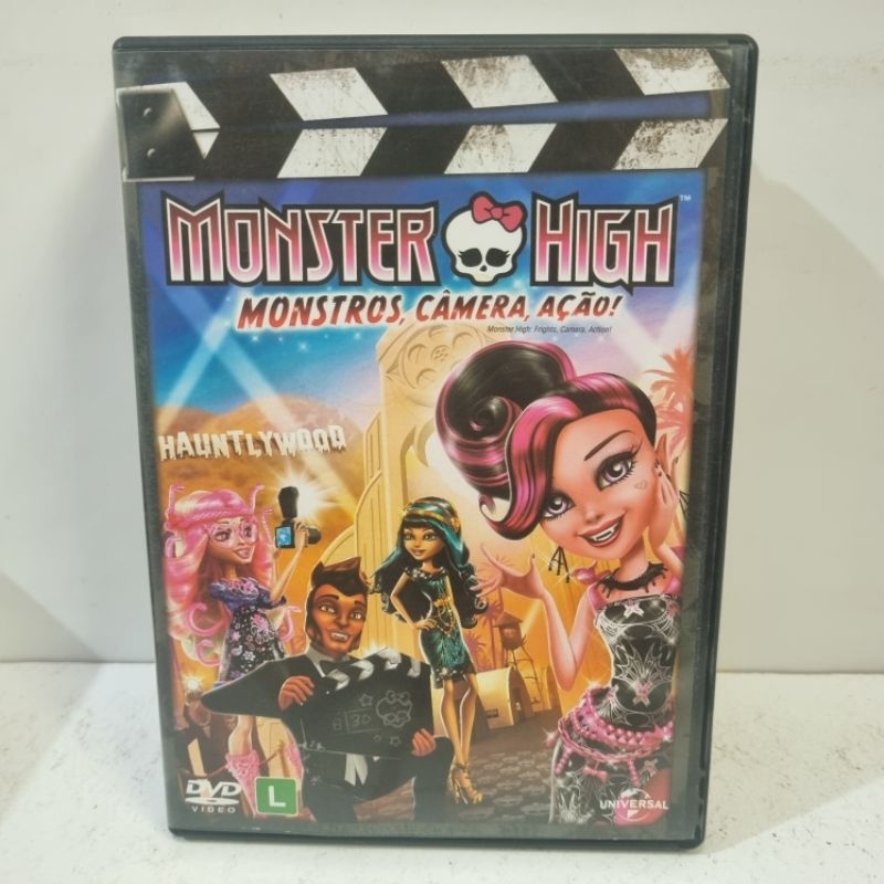 Dvd Original - Monster High: Monstro, Câmera, Ação! ( Usado/ Semi Novo)