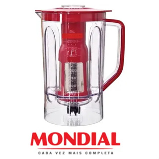 COPO PARA LIQUIDIFICADOR MONDIAL L1200/L1000 - VERMELHO em Oferta na Shopee