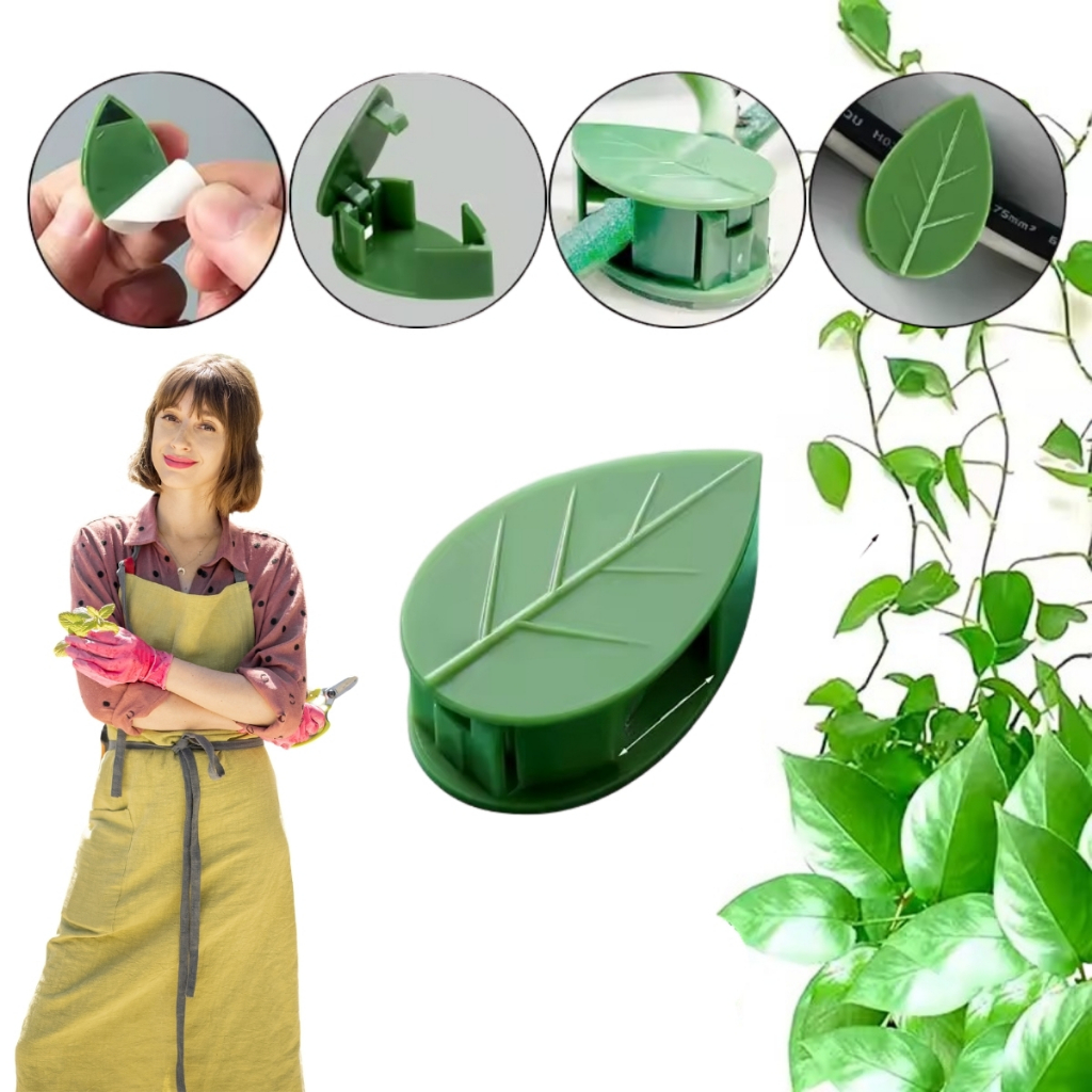Kit 10 a 50 - Gancho Adesivo Parede Suporte Fixação Planta Trepadeira