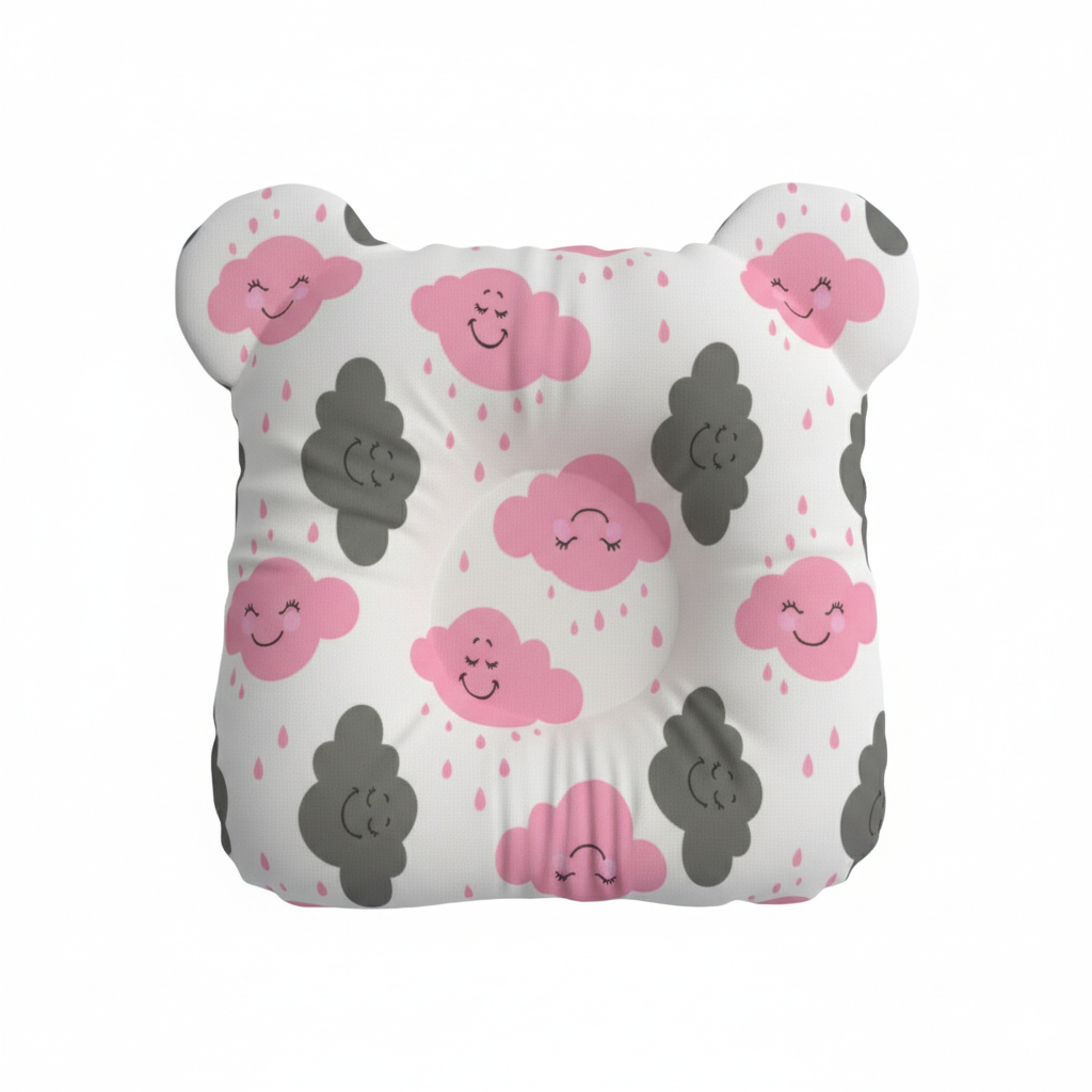 Travesseiro Almofada Anatômico Modelador Bebê Tecido Estampado com Tecido Estampado 100% Algodão em Oferta na Shopee