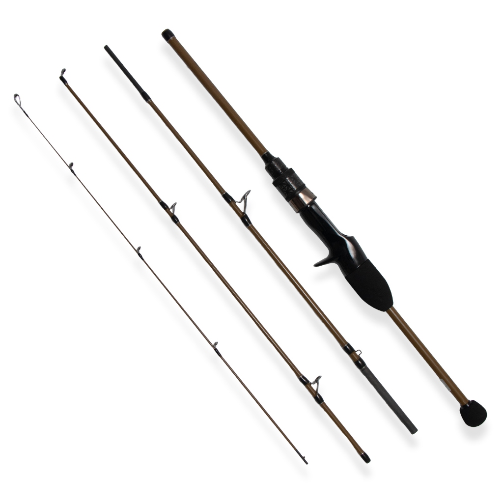 Vara Para Carretilha Trout Master Com Duas Ponteiras 4 Partes 1.68m Carbono Toray - Tacom
