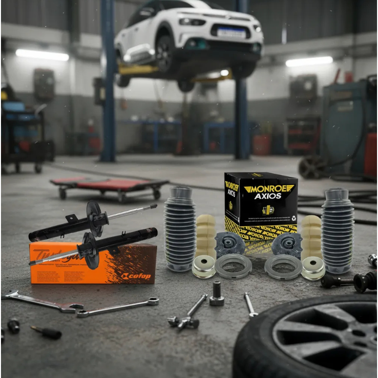 Par Amortecedor Dianteiro Citroen Cofap + Kits C4 Cactus