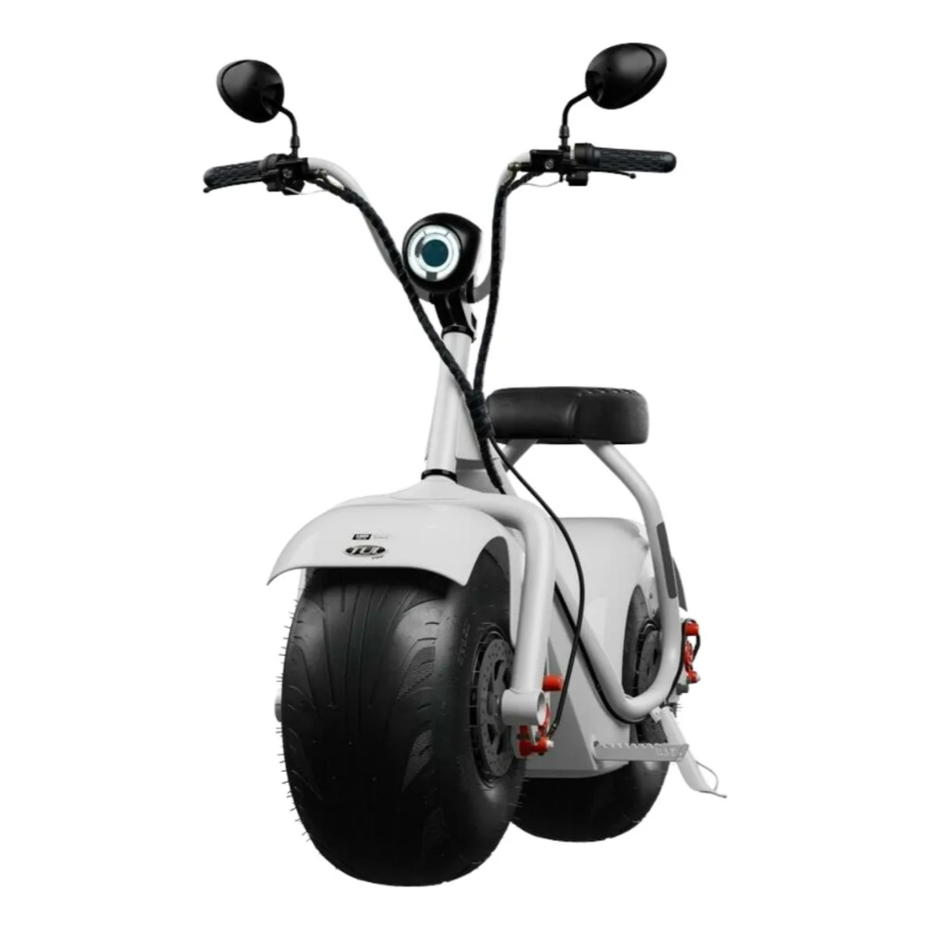 Scooter Eletrica Moto S/CNH TUI Pop Branco 1000W Bivolt LED Bateria de 60V - Mes do consumidor