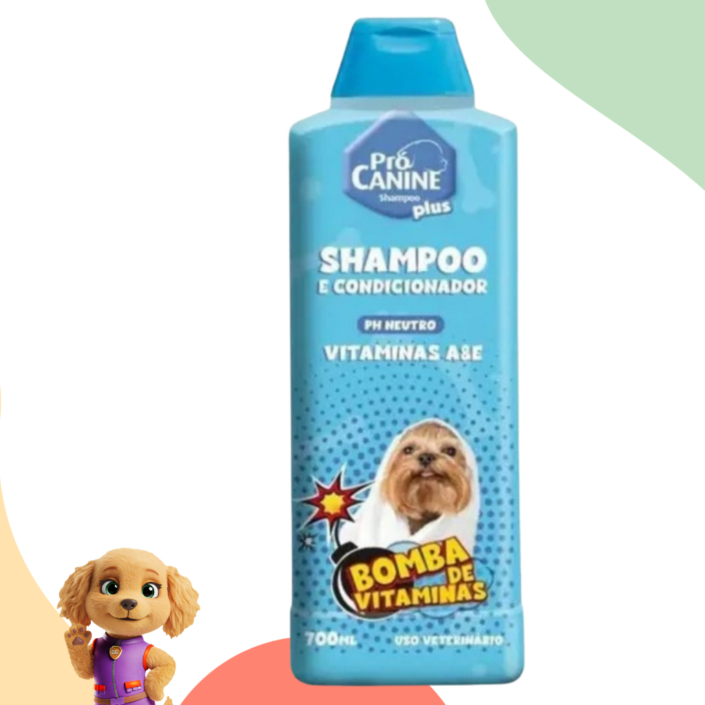 Shampoo E Condicionador Bomba De Vitaminas Prócanine 700ml Ph Balancecado