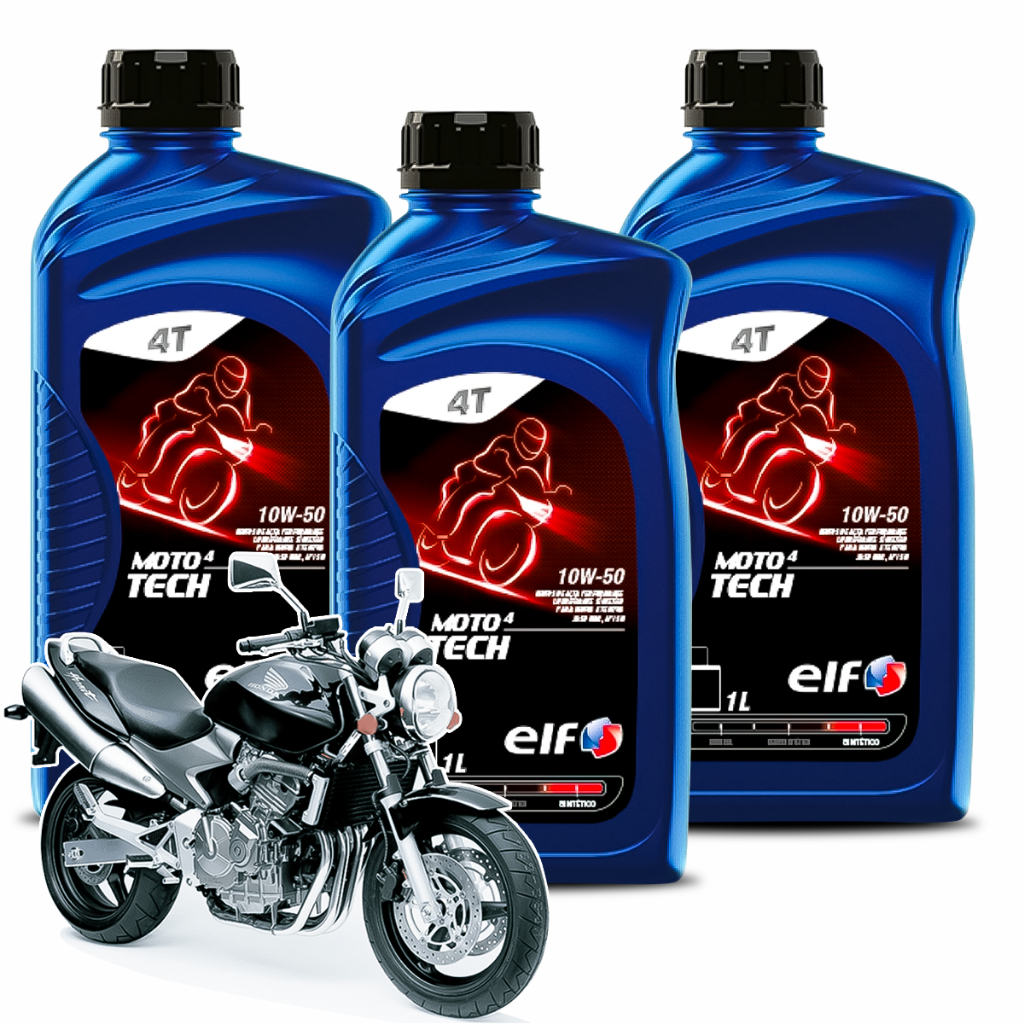 Troca Óleo Honda CB 600F Hornet Injetada Elf Sintético Tech 10W-50 em Oferta na Shopee