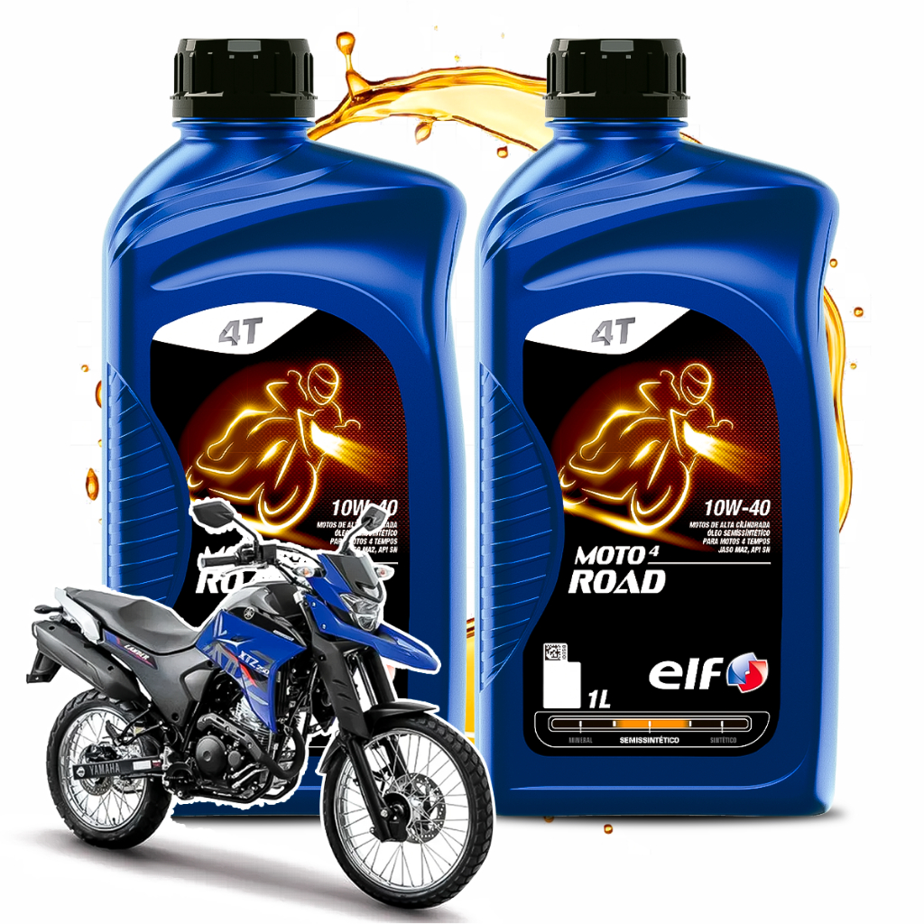 Troca Óleo Yamaha XTZ 250 Lander Elf Semisintétco 10w40 Road