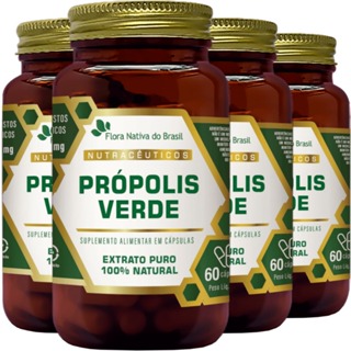 Própolis Verde 4 X 60 Cápsulas Flora Nativa em Oferta na Shopee