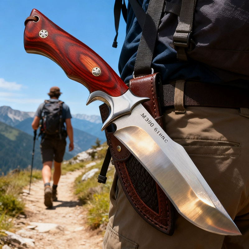 Imagem Faca de Cozinha Para Churrasco Profissional Luxo Cutelo Forjado Rustico Frutas Desossar Camping