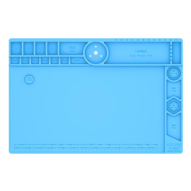 Suporte Base de Microscópio Em Alumínio Revestida Com Manta de Silicone Antiestática Relife RL-160B