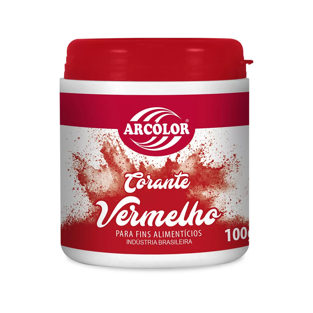 Corante em Pó Vermelho 100g - Arcolor