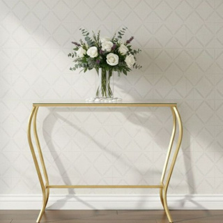 Aparador Imperial moderno com tampo de vidro e pintura eletrostatica Dourado em Oferta na Shopee