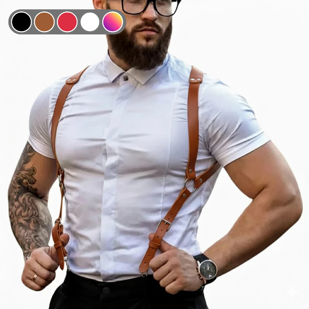 Cinto Suspensório estilo Europeu Peaky Blinders em couro sintético ajustáveis, arnês, alças - Arreio em Oferta na Shopee