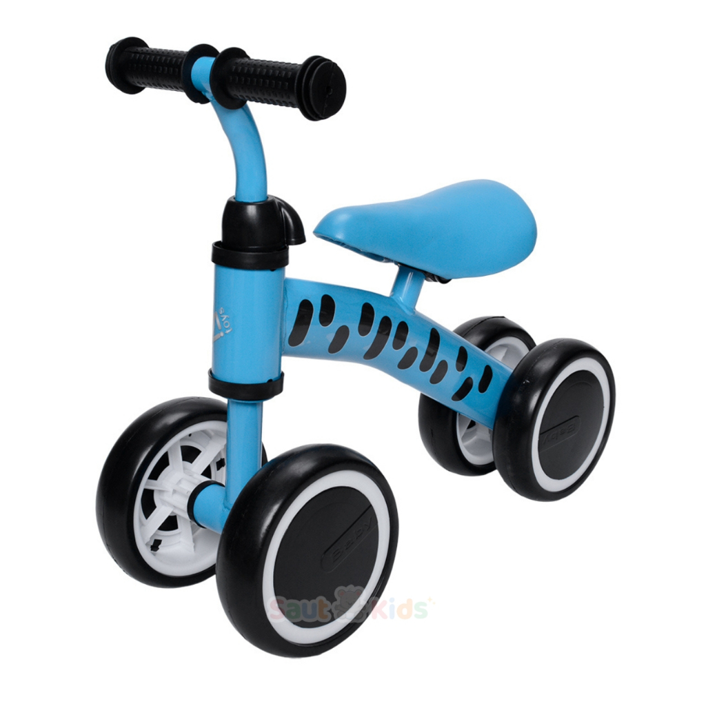 Bicicleta de Equilíbrio Infantil Menino Azul Bike Sem Pedal Estilo Buba