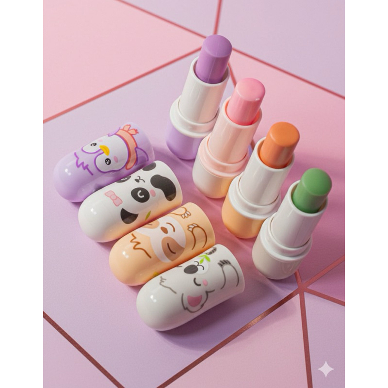 Lip Balm Meus Bichinhos SP Colors Balm Tint hidratante labial com cor Brilho