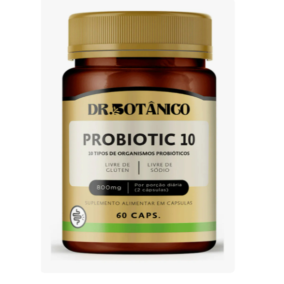 Probiotic 10 800 mg 60 Capsulas - Dr. Botanico em Oferta na Shopee