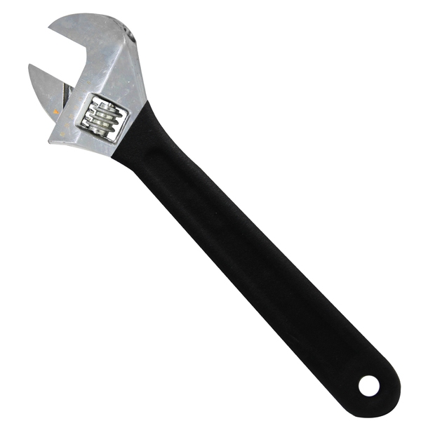 Kit Chave Inglesa Boca Ajustável 10 Pol Aço Cabo Emborrachado + Formão 06mm 1/4 Pol