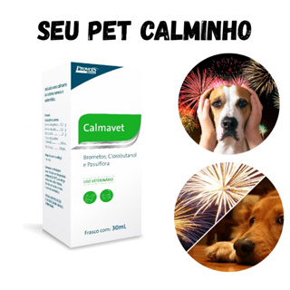 Calmavet 30ml Para Cães E Gatos Calmante Natural em Oferta na Shopee