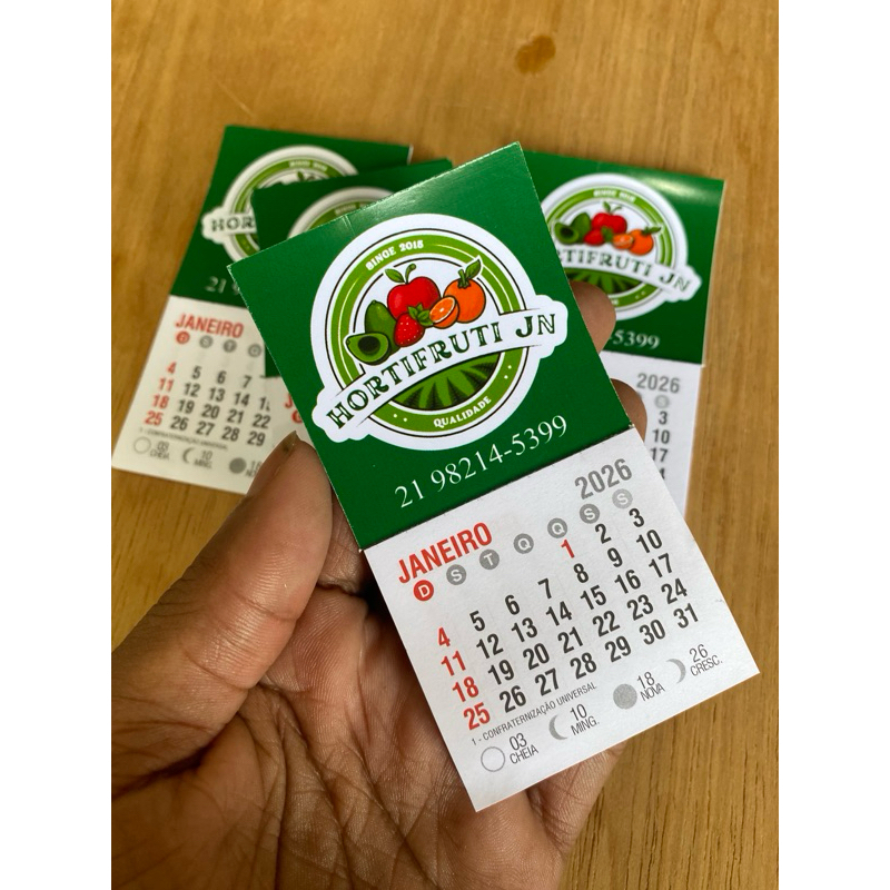 MINI CALENDÁRIO 2026 PERSONALIZADO COM LOGOMARCA | BRINDES PERSONALIZADOS | LEMBRANÇAS FIM DE ANO