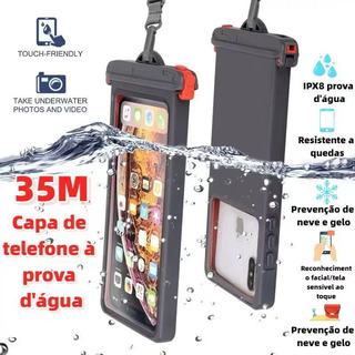 Capa De Celular Multifuncional À Prova D'água De Plástico antichoque prova de chuva para nadar