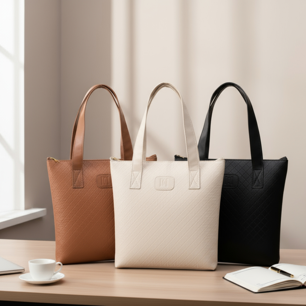 Bolsa Feminina Sacola Casual Trabalho Shopper Tote Bag Costura Reforçada em Oferta na Shopee