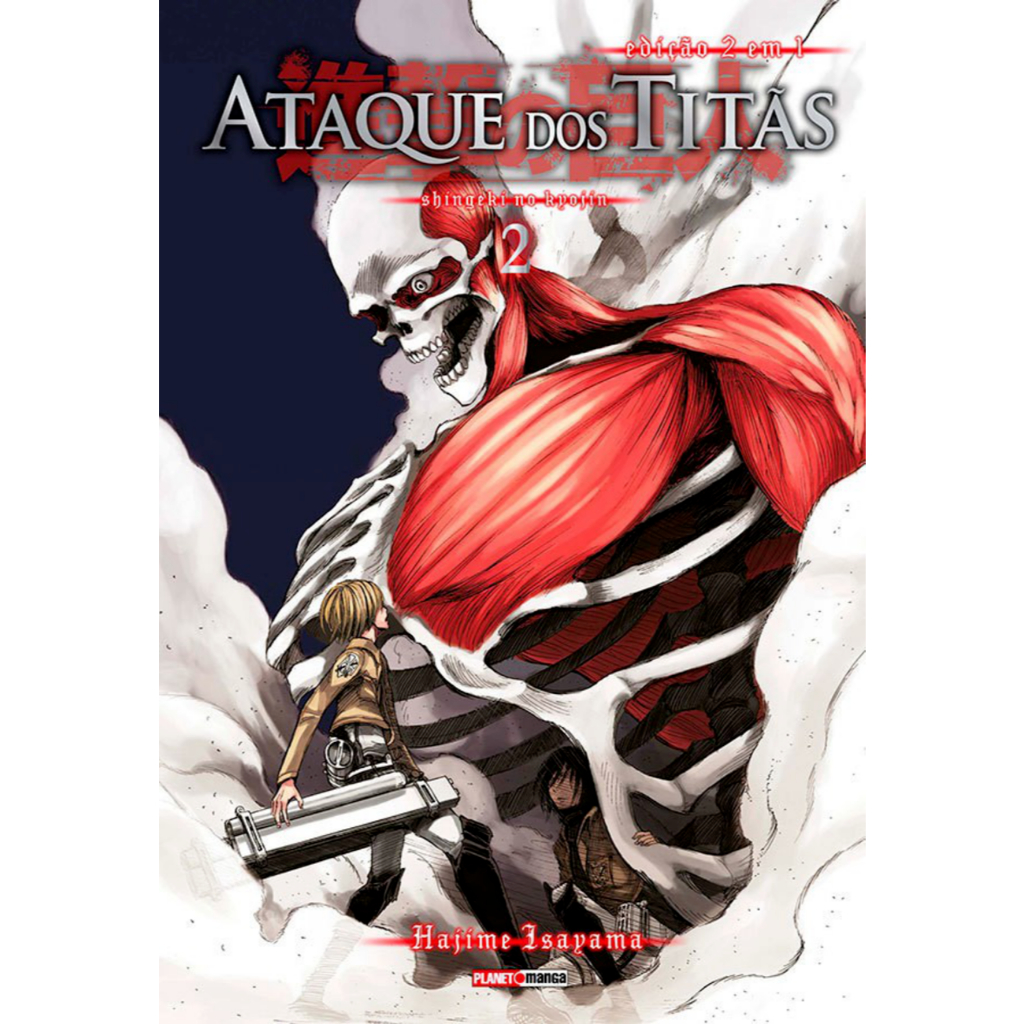 Mangá - Ataque Dos Titãs (2 Em 1) - 02 - Novo/Lacrado em Oferta na Shopee