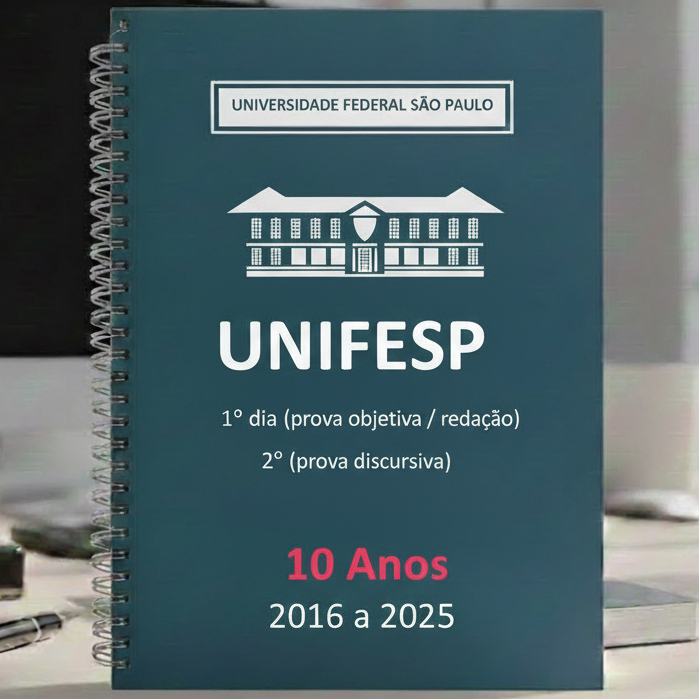 APOSTILA UNIFESP 2025/2026 - Caderno de Provas + Gabarito + Folhas de Redação