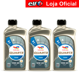 Kit 3 Óleos Semi Sintético 10W-40 Quartz 7000 ACEA A3/B4 e API SN TotalEnergies em Oferta na Shopee