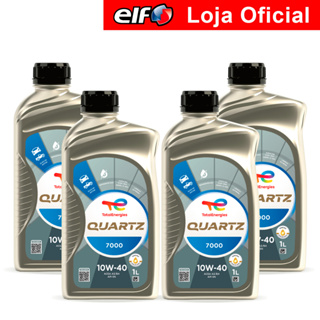 Kit 4 Óleos Semi Sintético 10W-40 Quartz 7000 ACEA A3/B4 e API SN TotalEnergies em Oferta na Shopee