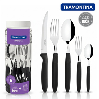 Jogo De Talher Faqueiro Ipanema Aço Inox 30 Peças Tramontina em Oferta na Shopee