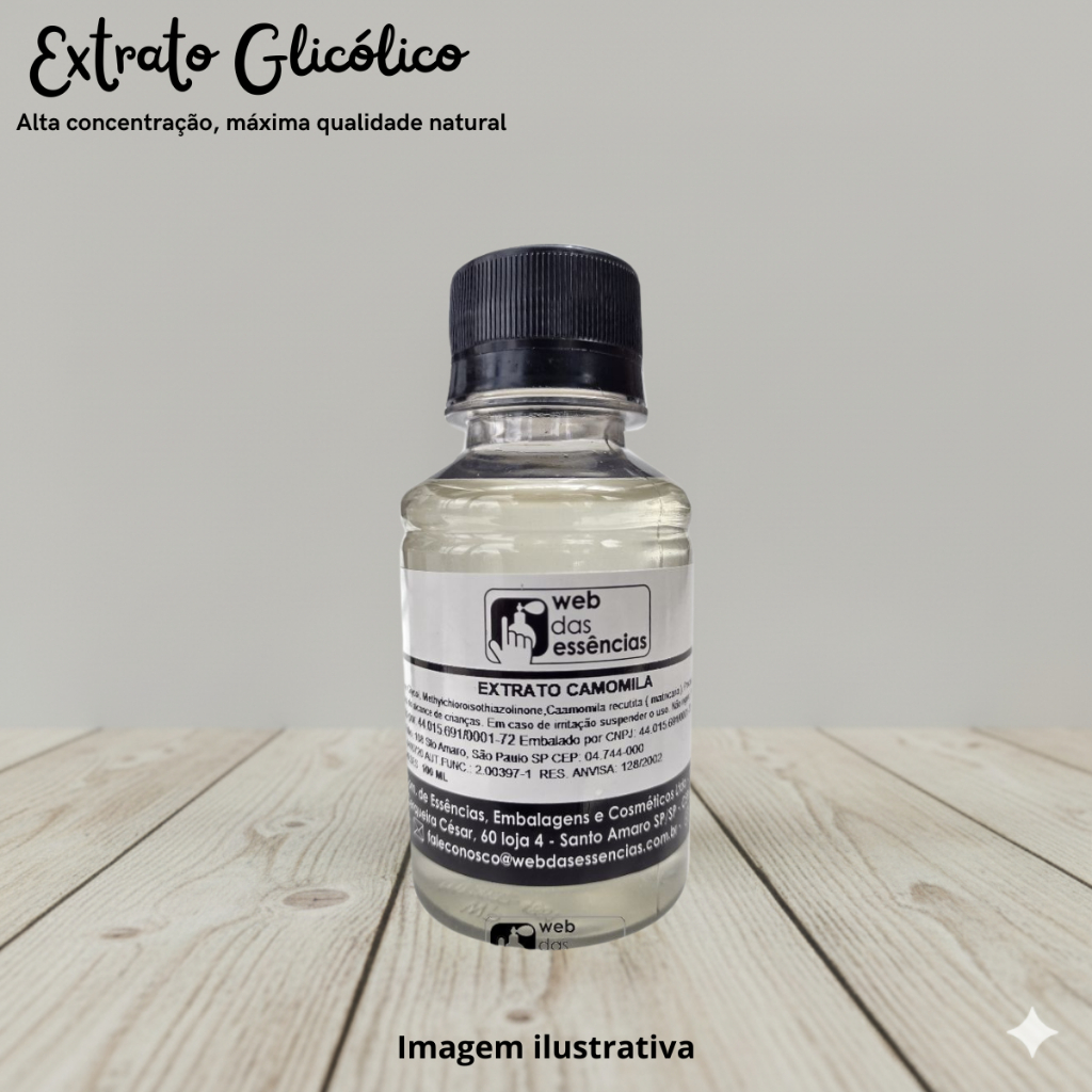Extrato Glicólico para Cosméticos Camomila - 100ml em Oferta na Shopee