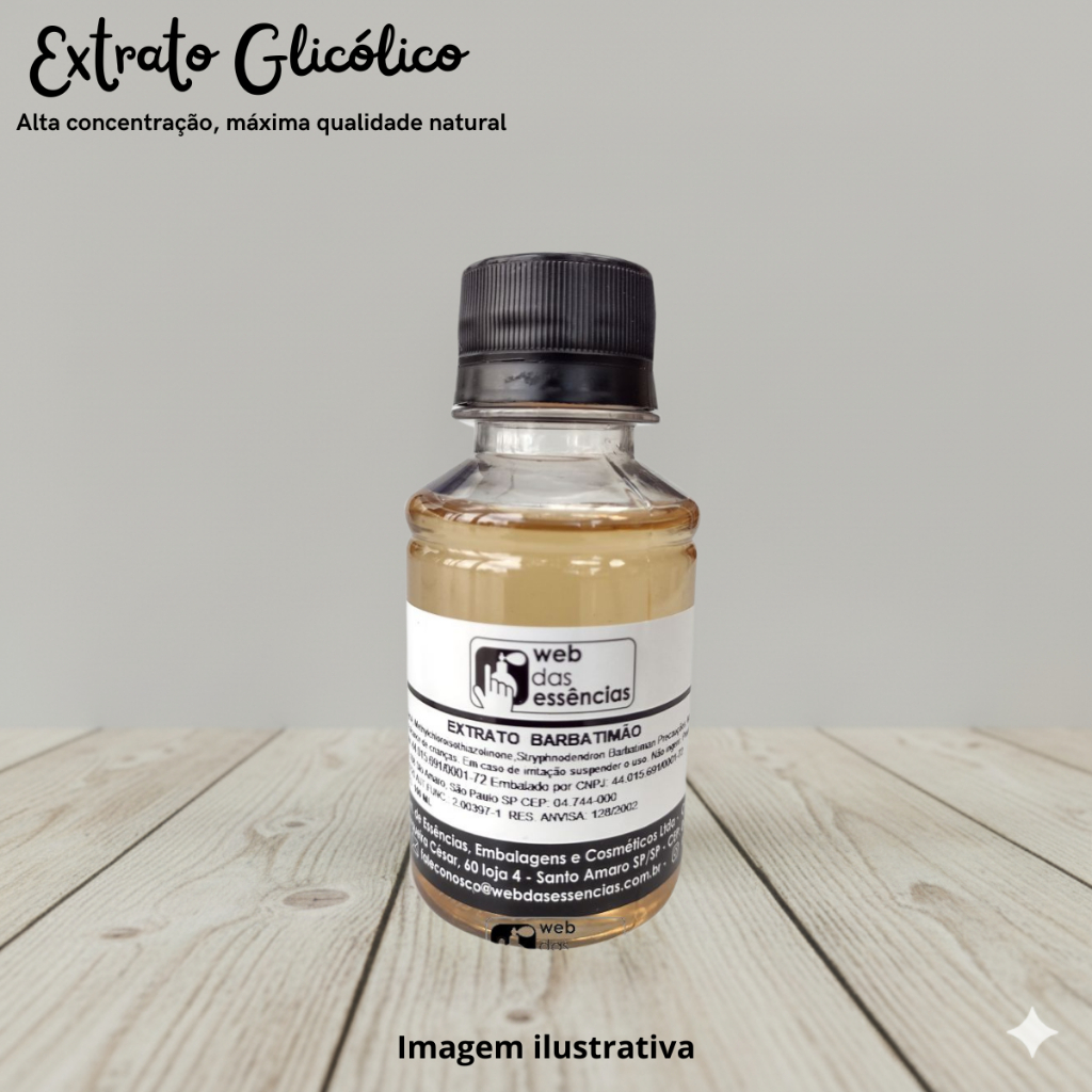 Extrato Glicólico para Cosméticos Barbatimão - 100ml em Oferta na Shopee