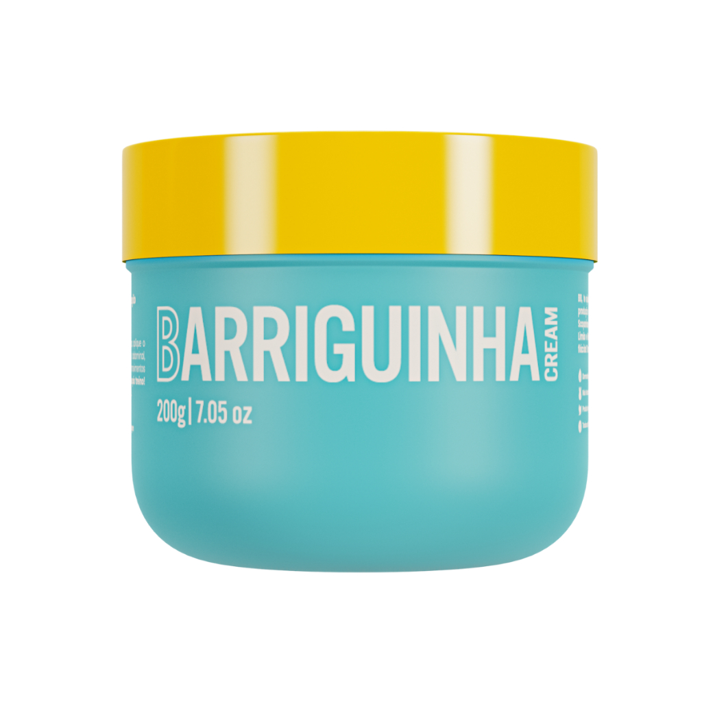 Barriguinha Cream 200g Creme Redutor de Barriga Hidratação Corporal com Mentol Antiestrias Celulite em Oferta na Shopee