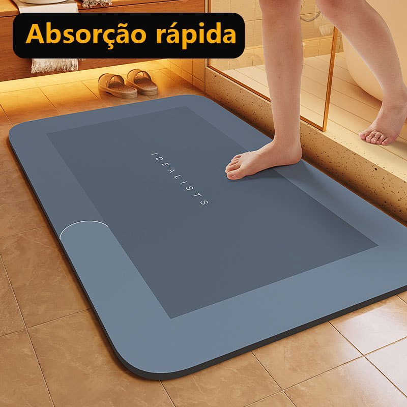 kit 1-2 Tapete para Banheiro de Secagem Rápida e Super Absorvente Ideal para Chuveiro, Cozinha e Varanda/Porta De Entrad