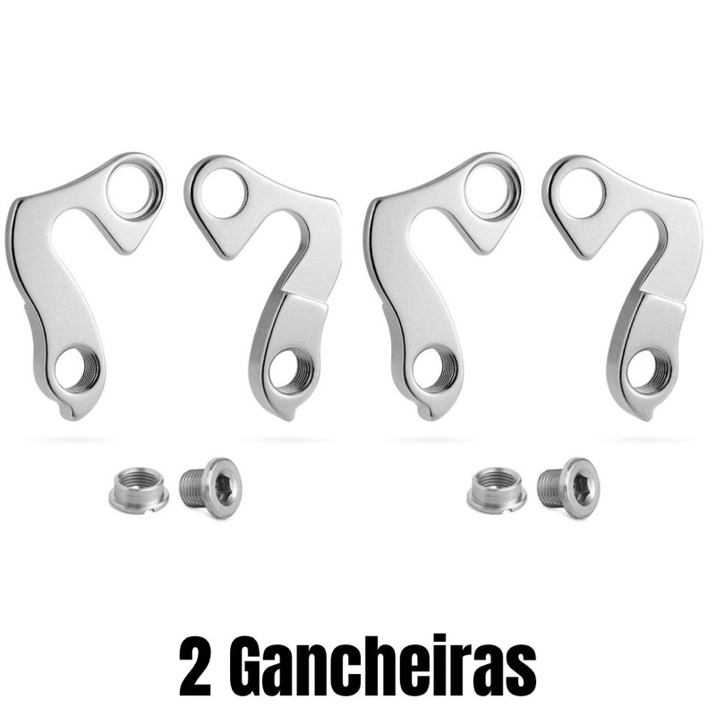 Gancheira Quadro Bicicleta Viking Tuff 25 30 35 - 2 UNIDADE  (REFORÇADA) Alumínio 7075 Gios/Hupi Naja Tsw